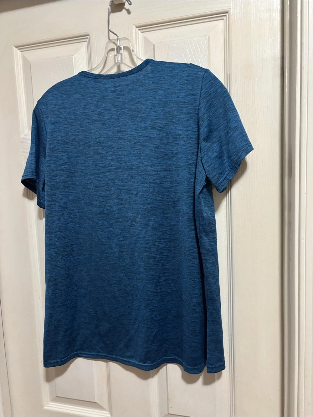 Essentials Heathered Navy V-Neck Tee